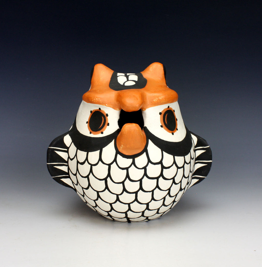 Acoma Pueblo Native American Indian Pottery Large Owl - Mary Antonio Garcia