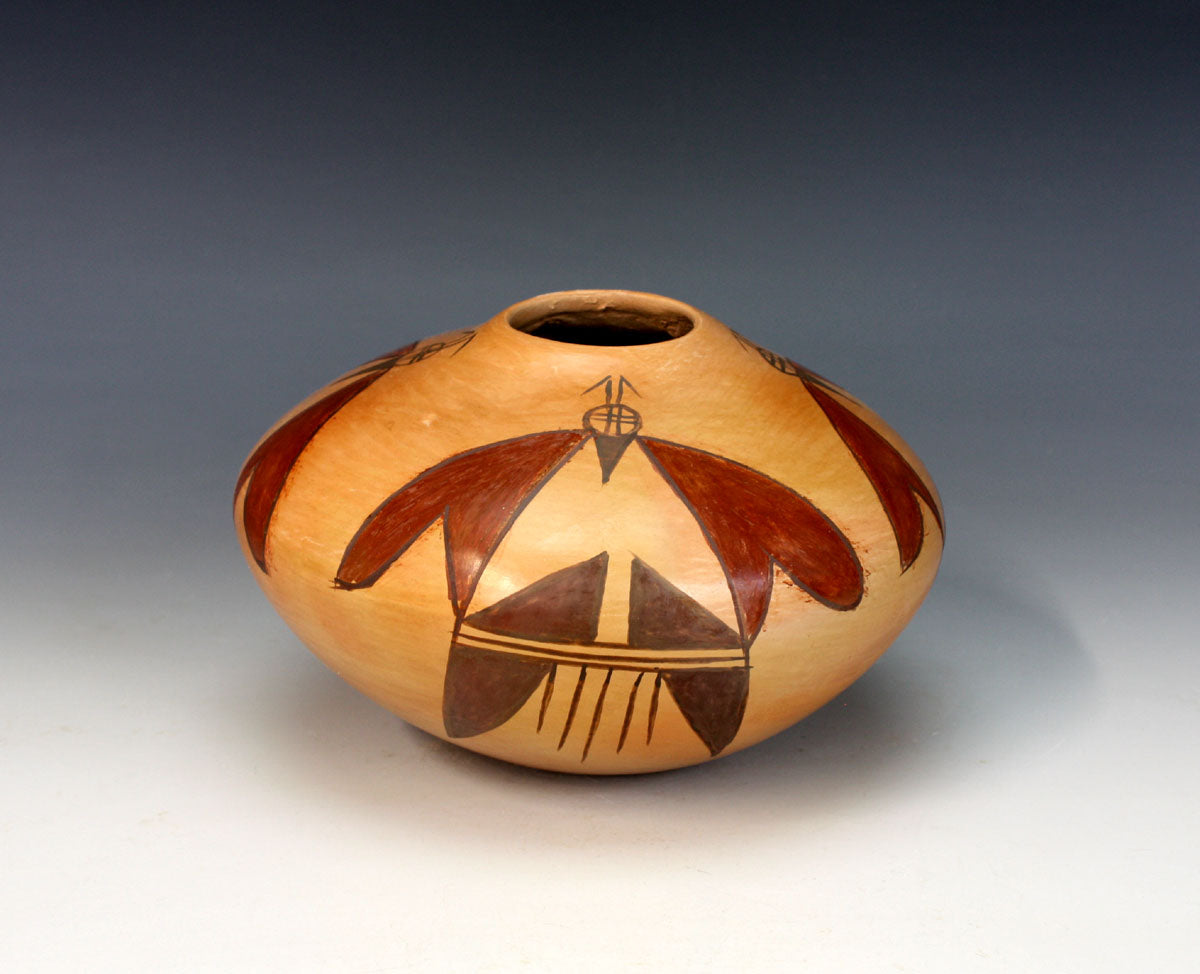 Hopi American Indian Pottery Moth Jar - Vernida Polacca Nampeyo