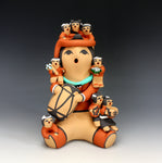 Jemez Pueblo American Indian Pottery Grandfather Storyteller - Vernida Toya