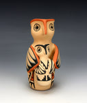 Jemez Pueblo American Indian Pottery Owl Storyteller - Chrislyn Fragua