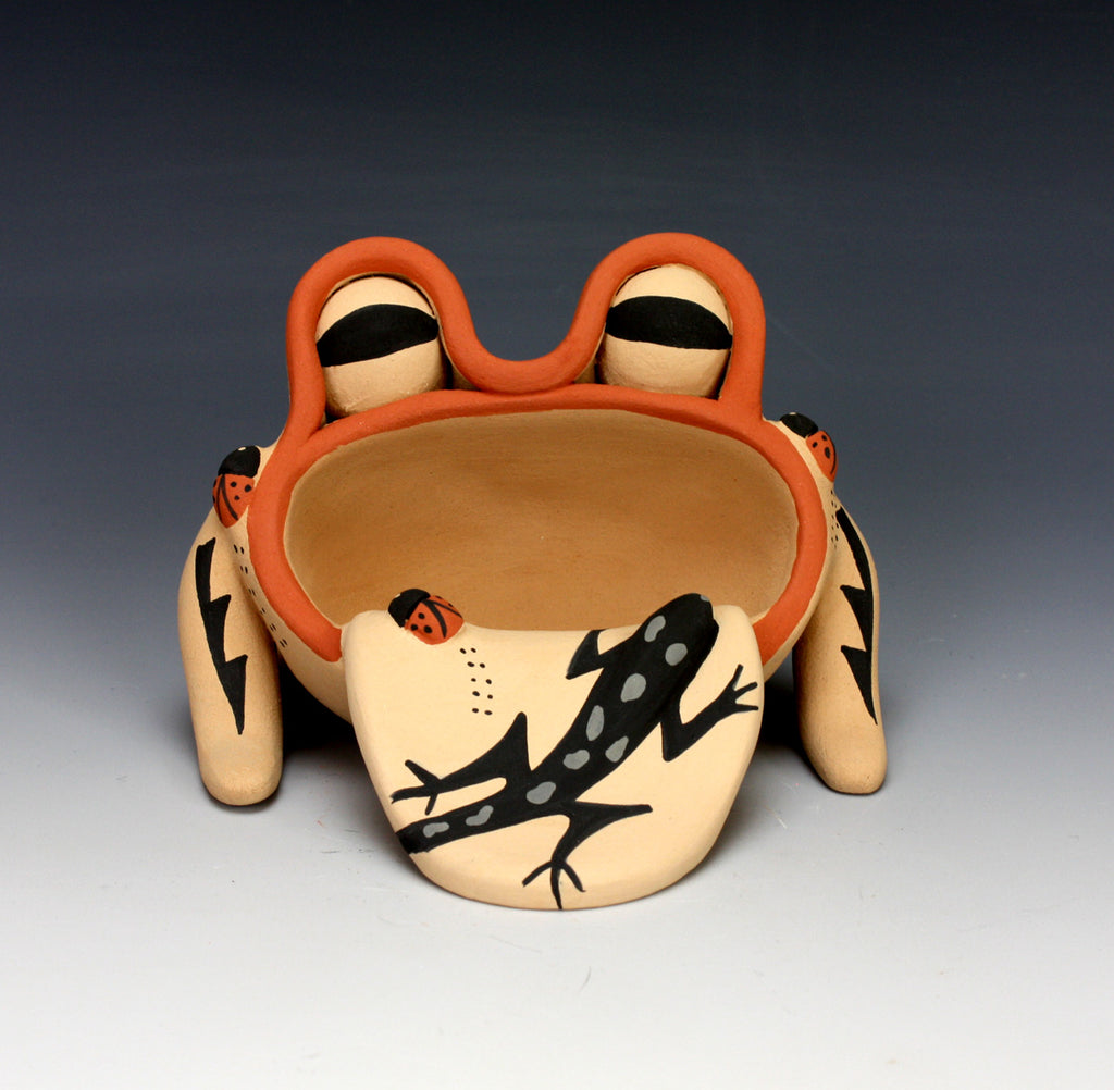Jemez Pueblo American Indian Pottery Frog #1 - Chrislyn Fragua