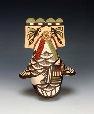 Hopi / Zuni Pueblo Native American Indian Pottery Owl #1 - D.H. Mavapu