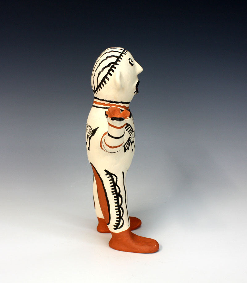 Cochiti Pueblo Native American Indian Pottery Bird Man - Martha Arquero