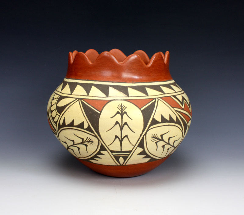 Jemez Pueblo American Indian Pottery Large Jar - Juanita Fragua