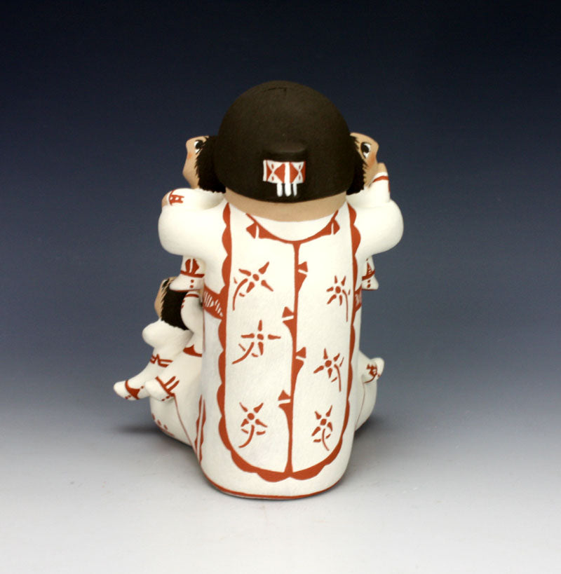 Jemez Pueblo American Indian Pottery Femail Storyteller - Antoinette Concha