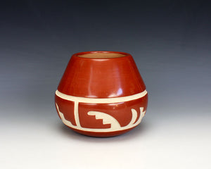 Santa Clara Pueblo Indian Pottery Carved Jar #2 - LuAnn Tafoya