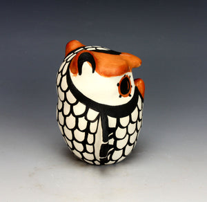 Acoma Pueblo Native American Indian Pottery Small Owl #1 - Mary Antonio Garcia