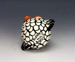 Acoma Pueblo Native American Indian Pottery Small Owl #1 - Mary Antonio Garcia