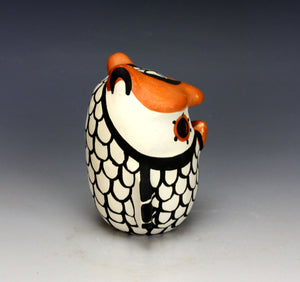 Acoma Pueblo Native American Indian Pottery Small Owl #2 - Mary Antonio Garcia