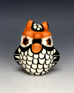 Acoma Pueblo Native American Indian Pottery Small Owl #3 - Mary Antonio Garcia