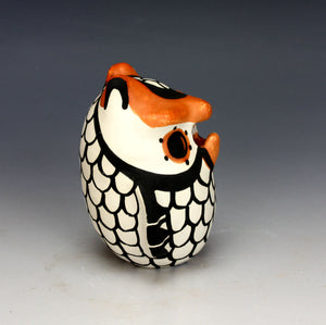 Acoma Pueblo Native American Indian Pottery Small Owl #4 - Mary Antonio Garcia