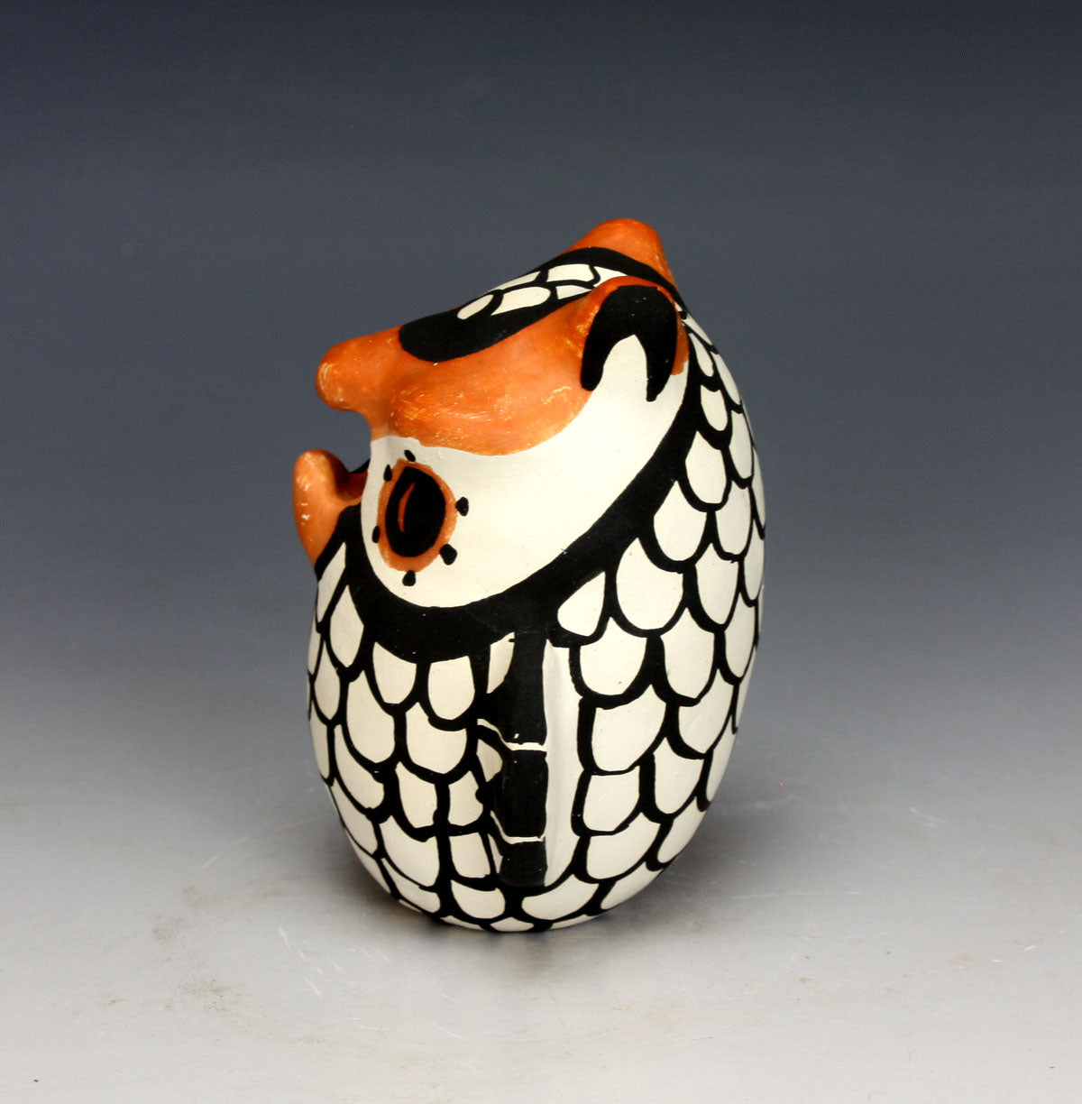 Acoma Pueblo Native American Indian Pottery Small Owl #4 - Mary Antonio Garcia