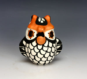Acoma Pueblo Native American Indian Pottery Small Owl #4 - Mary Antonio Garcia