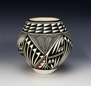 Acoma Pueblo Native American Pottery Small Jar - Katherine Victorino
