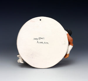 Acoma Pueblo Native American Indian Pottery Wall Hanger - Judy Lewis