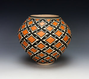 Acoma Pueblo Native American Pottery Medium Olla - Katherine Victorino