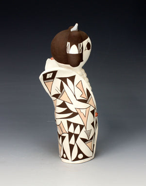 Acoma Pueblo Native American Indian Pottery Cornmaiden - Judy Lewis