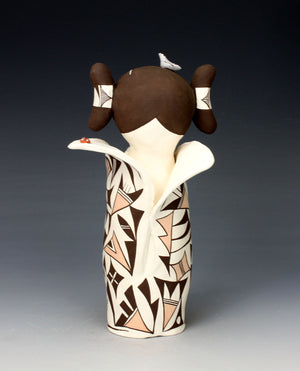 Acoma Pueblo Native American Indian Pottery Cornmaiden - Judy Lewis