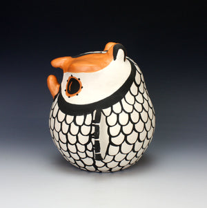 Acoma Pueblo Native American Indian Pottery Large Owl - Mary Antonio Garcia