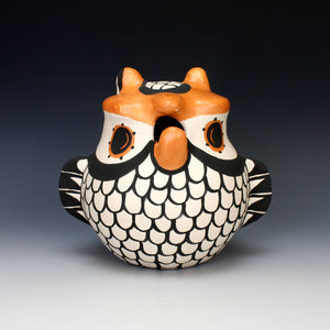 Acoma Pueblo Native American Indian Pottery Large Owl - Mary Antonio Garcia