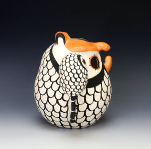 Acoma Pueblo Native American Indian Pottery Owl Storyteller - Mary Antonio Garcia