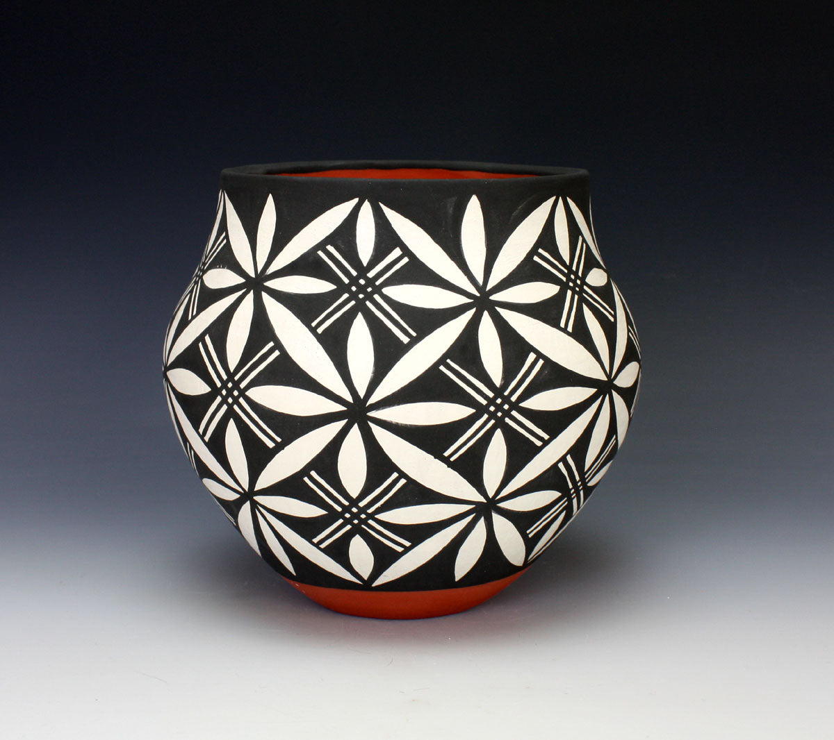 Acoma Pueblo Native American Indian Pottery Olla - Mary Antonio Garcia