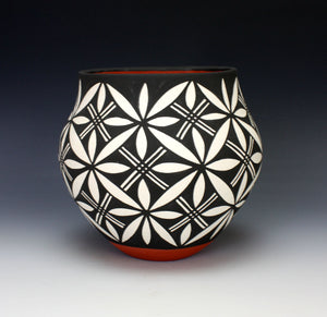 Acoma Pueblo Native American Indian Pottery Olla - Mary Antonio Garcia