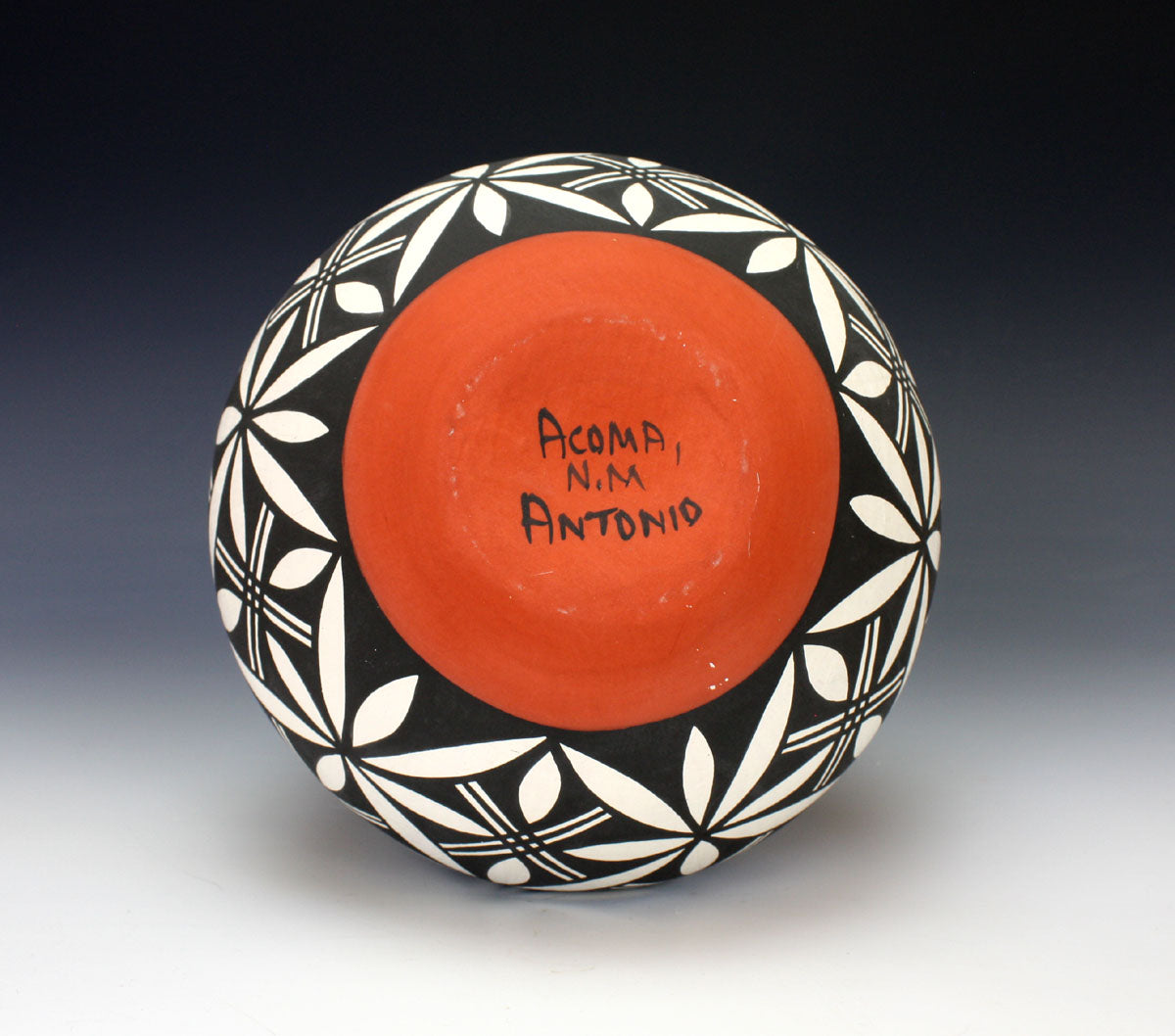 Acoma Pueblo Native American Indian Pottery Olla - Mary Antonio Garcia