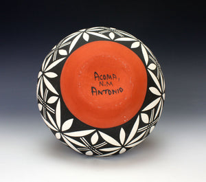 Acoma Pueblo Native American Indian Pottery Olla - Mary Antonio Garcia