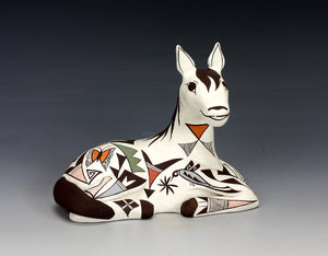 Acoma Pueblo Native American Indian Pottery Horse #1 - Judy Lewis