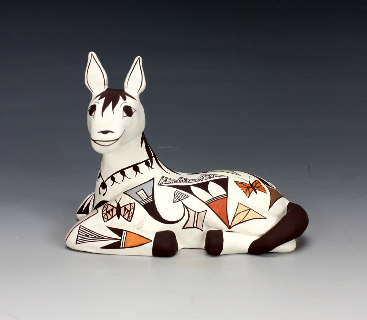 Acoma Pueblo Native American Indian Pottery Horse #2 - Judy Lewis