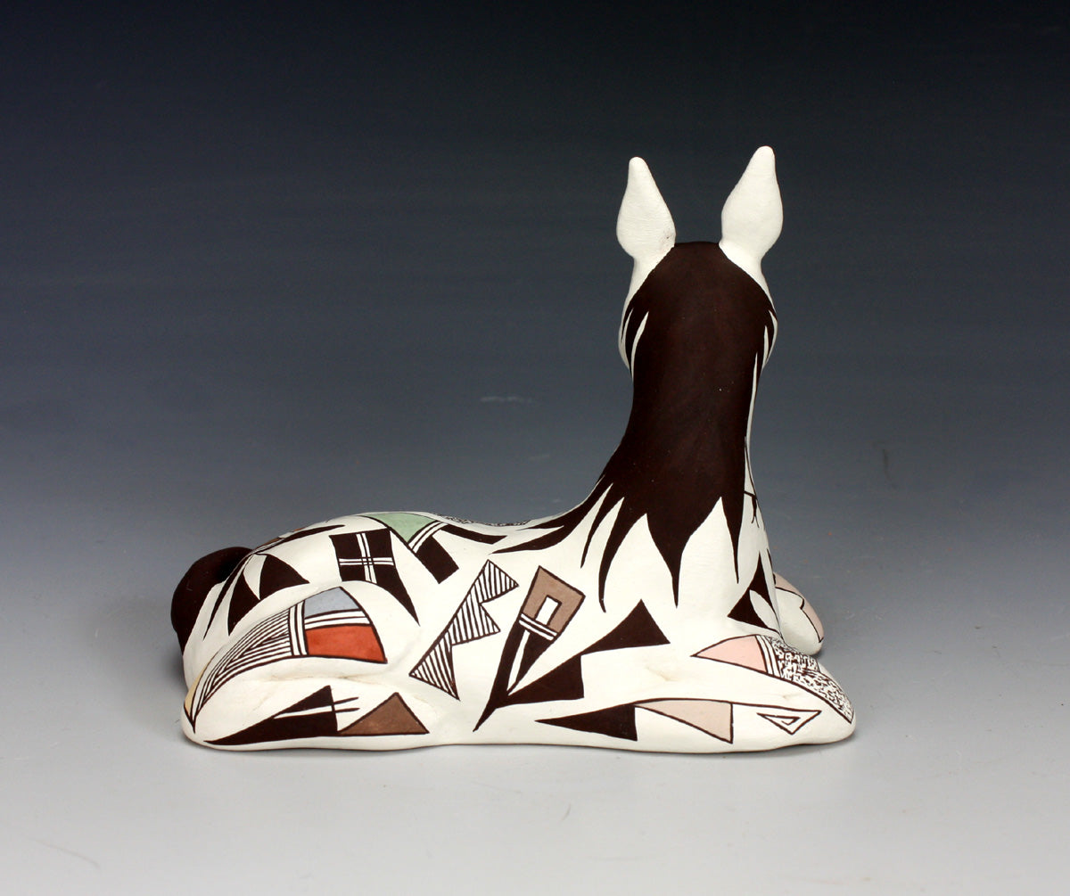 Acoma Pueblo Native American Indian Pottery Horse #2 - Judy Lewis