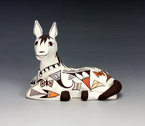 Acoma Pueblo Native American Indian Pottery Horse #2 - Judy Lewis