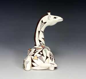 Acoma Pueblo Native American Indian Pottery Giraffe #1 - Judy Lewis