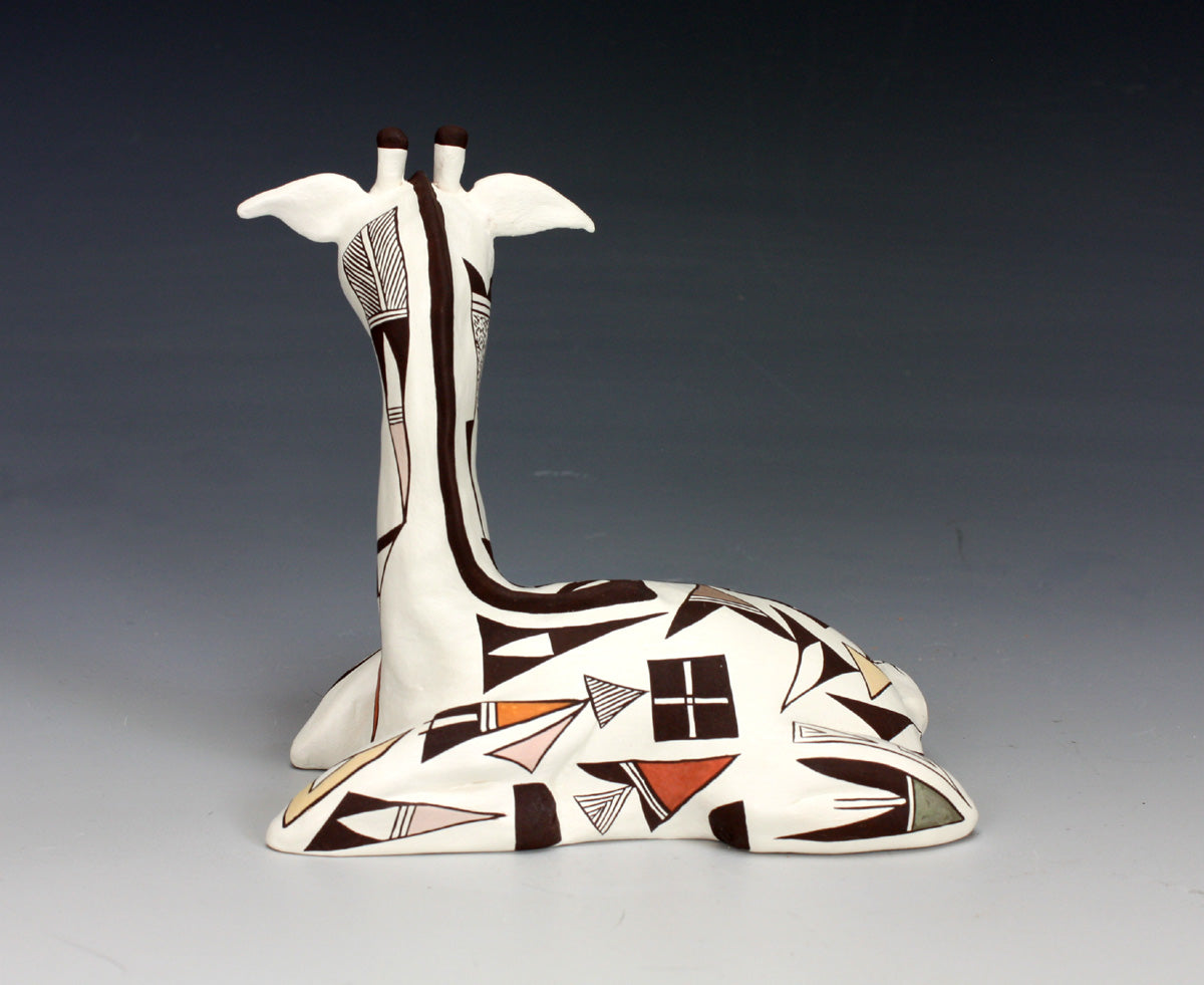Acoma Pueblo Native American Indian Pottery Giraffe #1 - Judy Lewis