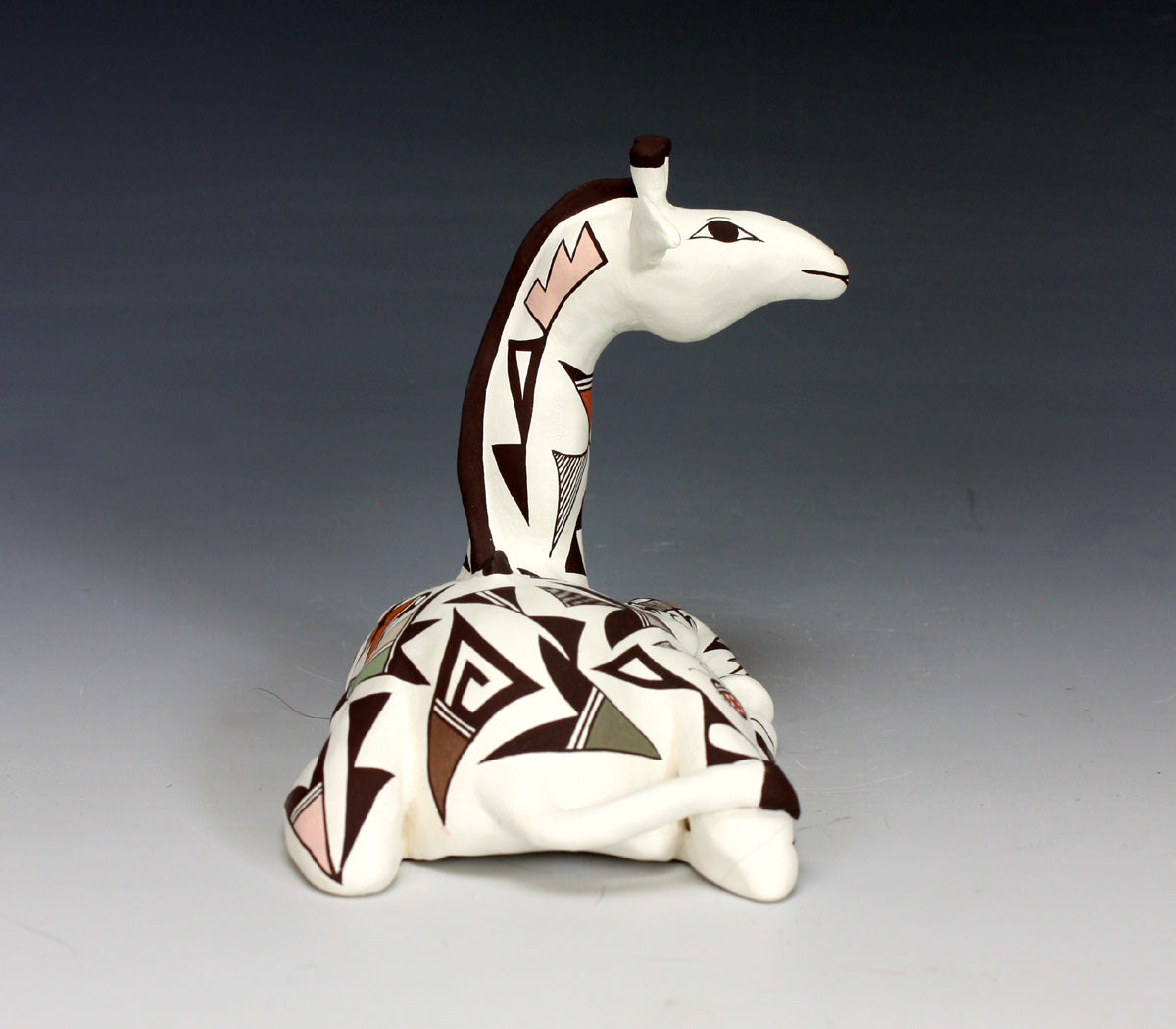 Acoma Pueblo Native American Indian Pottery Giraffe #2 - Judy Lewis