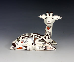 Acoma Pueblo Native American Indian Pottery Giraffe #2 - Judy Lewis