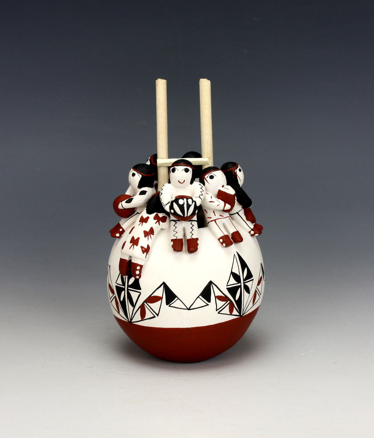 Cochiti Pueblo Native American Indian Pottery Friendship Pot - Vangie Suina