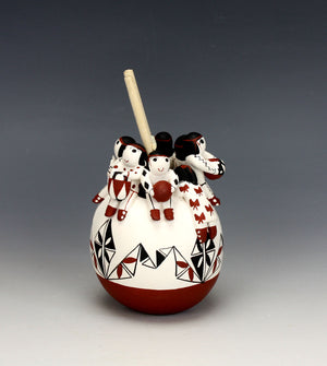 Cochiti Pueblo Native American Indian Pottery Friendship Pot - Vangie Suina