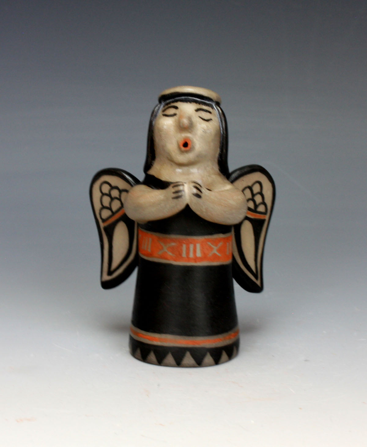 Cochiti Pueblo Native American Indian Pottery Angel - Mary Janice Ortiz