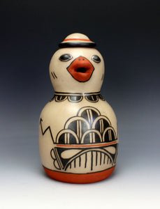 Cochiti Pueblo Native American Indian Pottery Duck Pitcher - Mary Janice Ortiz