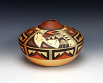 Hopi American Indian Pottery Hummingbird Jar - Debbie Clashin