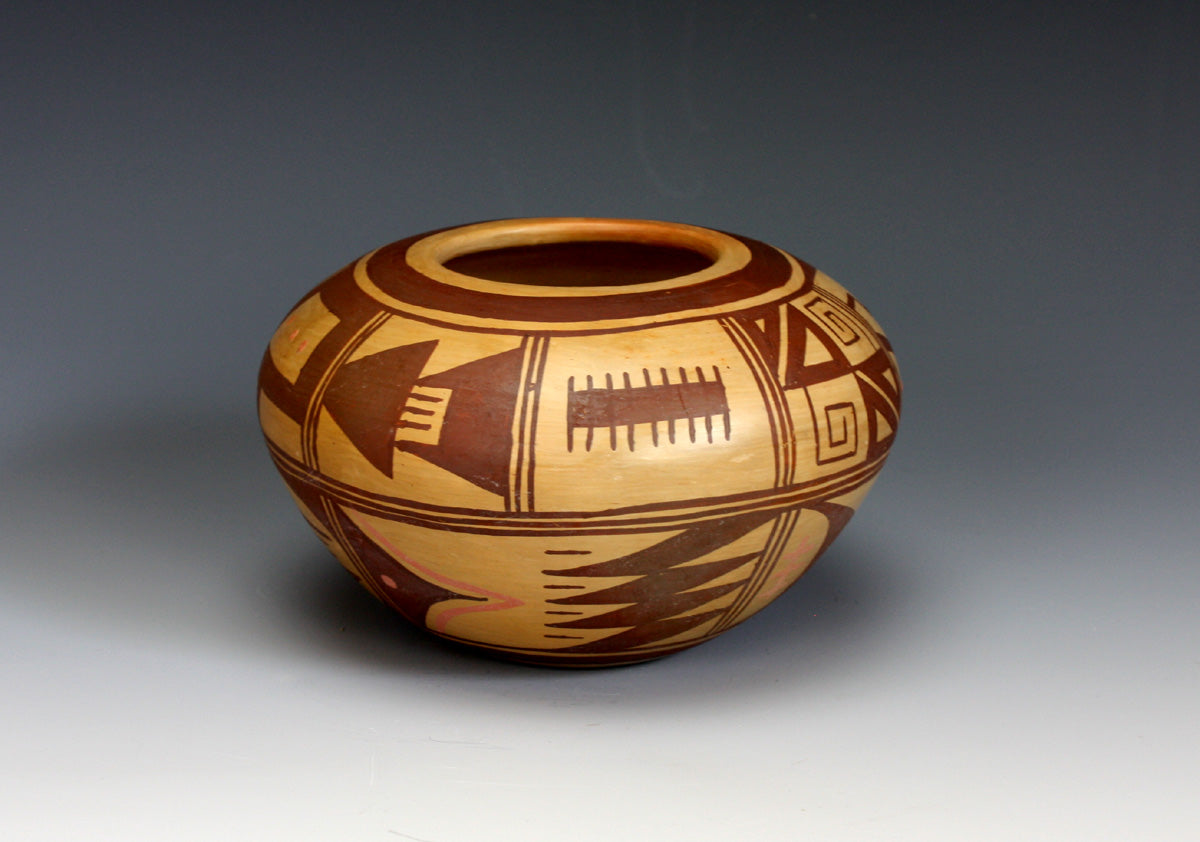 Hopi Native American Indian Pottery Jar - Fannie L. Polacca