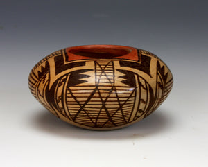 Hopi Native American Indian Pottery Bat Wing Jar - Adelle Nampeyo