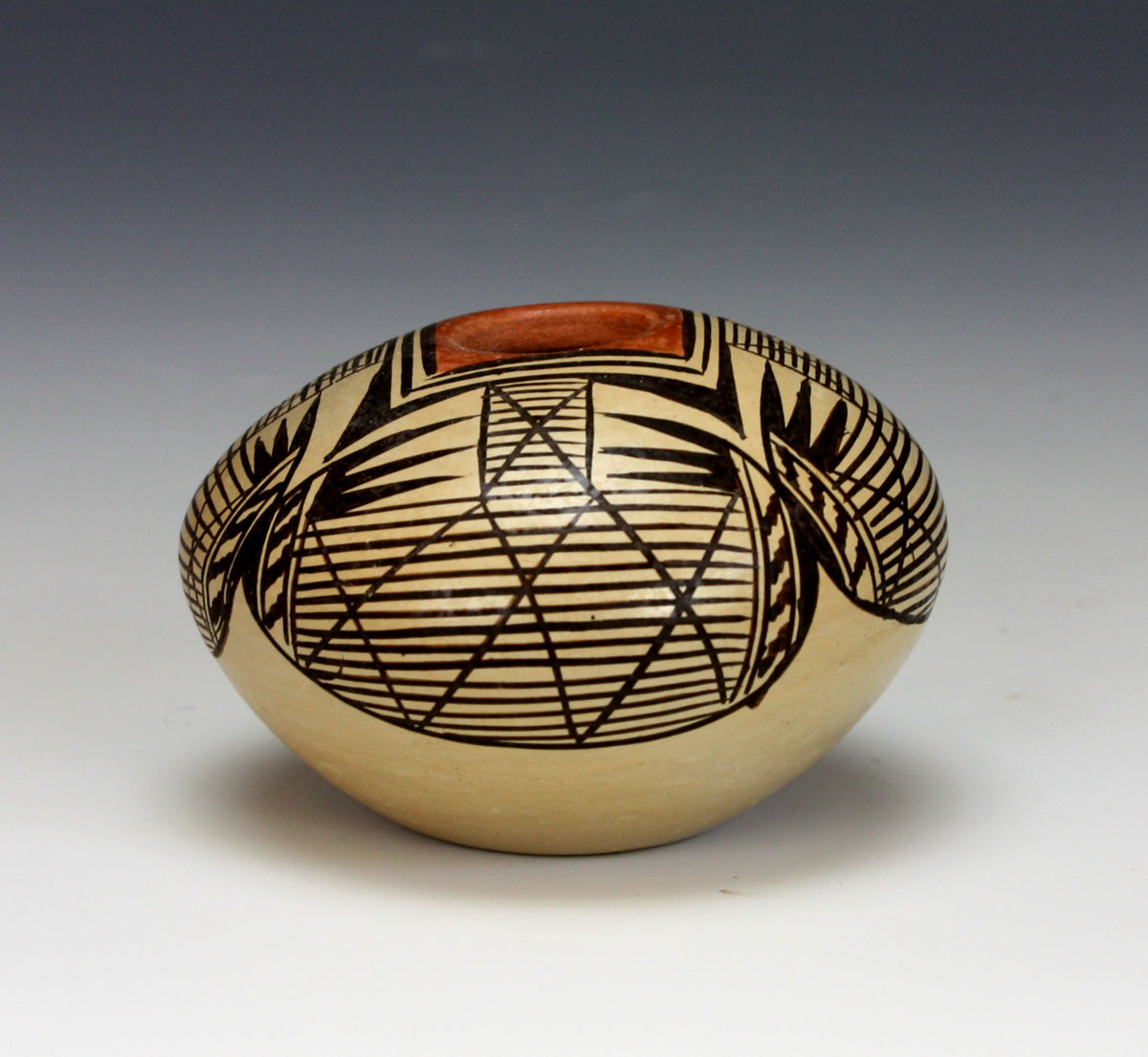 Hopi Native American Indian Pottery Bat Wing Jar #1 - Adelle Nampeyo