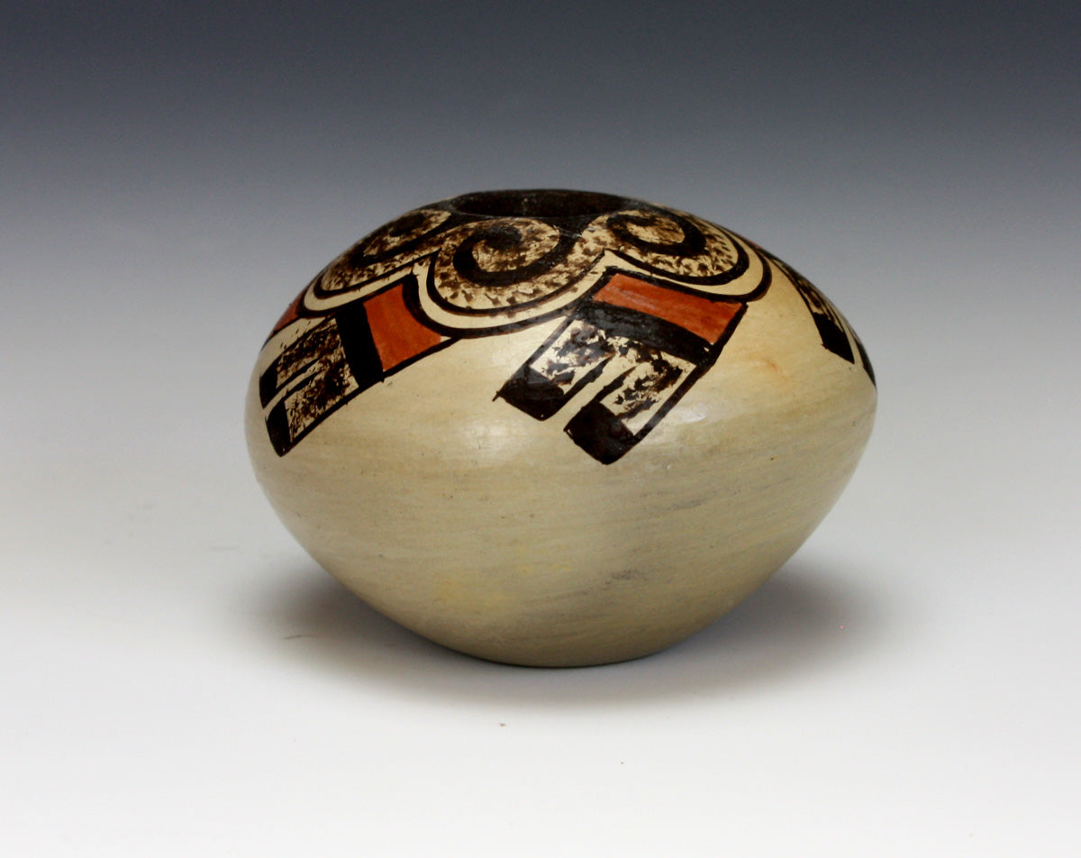 Hopi Native American Indian Pottery Small Eagle Tail Jar #1 - Adelle Nampeyo