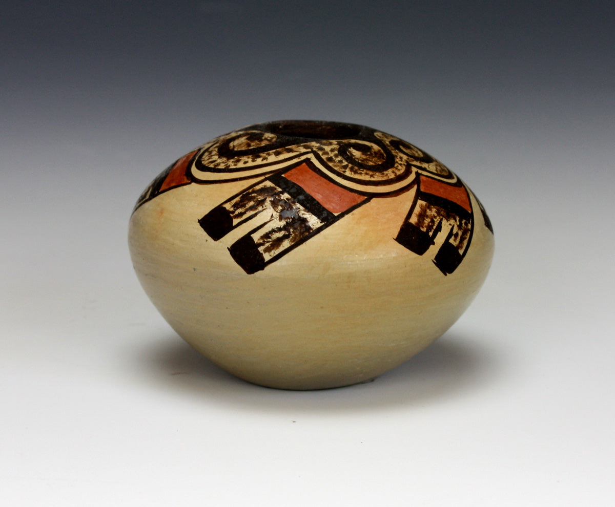 Hopi Native American Indian Pottery Small Eagle Tail Jar #1 - Adelle Nampeyo