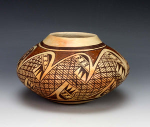 Hopi American Indian Pottery Migration Seed Jar - Vernida Polacca Nampeyo