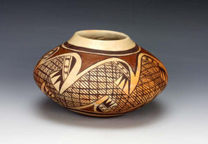 Hopi American Indian Pottery Migration Seed Jar - Vernida Polacca Nampeyo