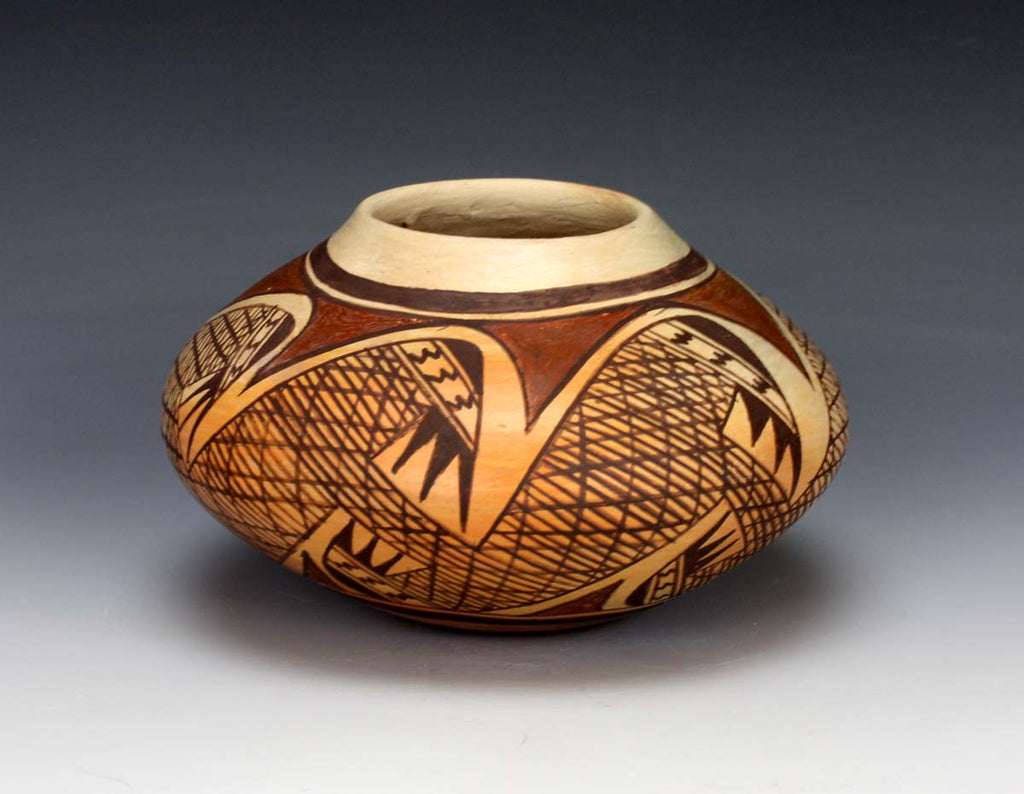 Hopi American Indian Pottery Migration Seed Jar - Vernida Polacca Nampeyo